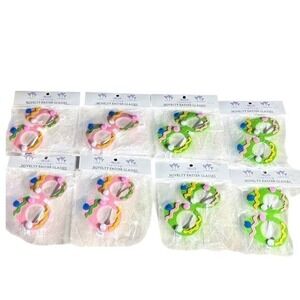 Hello Spring Kids Novelty Easter Egg Party Favor Glasses Green 4 & Pink 4 NEW